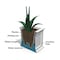 Mayne Fairfield 20 x 36 Rectangle Planter, Graphite Grey 5826-GRG - alternate 4